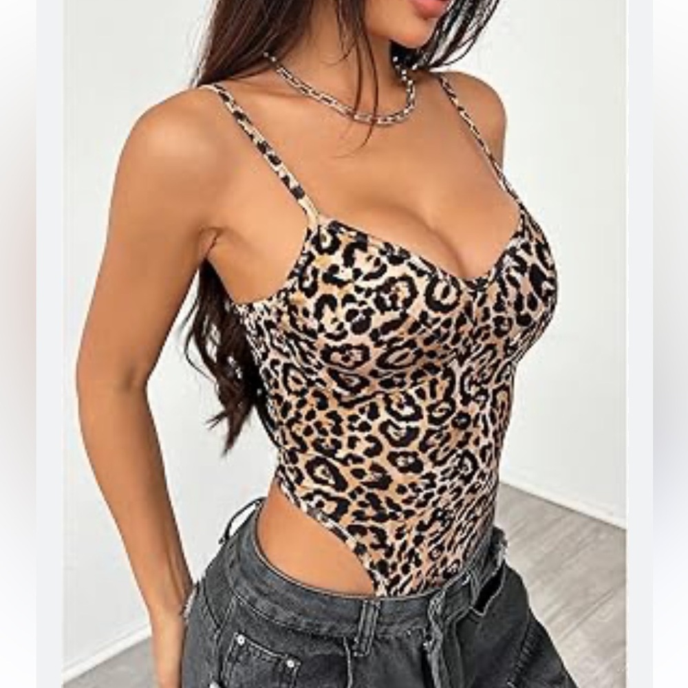 Forever 21 leopard bodysuit